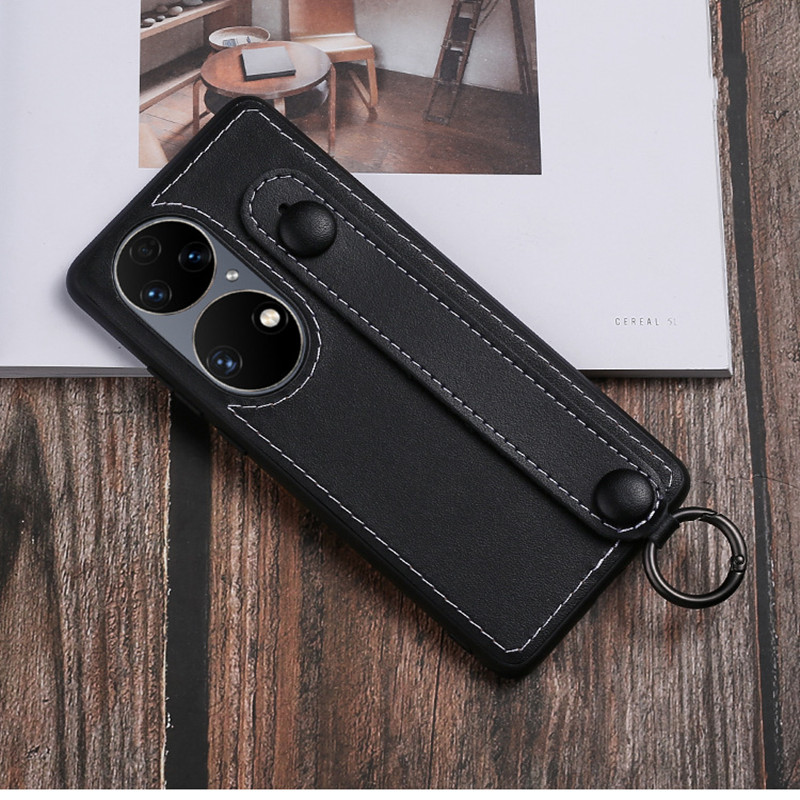 Adatto per custodia per telefono cellulare Huawei P50, cassa di telefono cellulare anti-calo e anti-semistico, custodia per telefono cellulare porta a portata, custodia protettiva in pelle