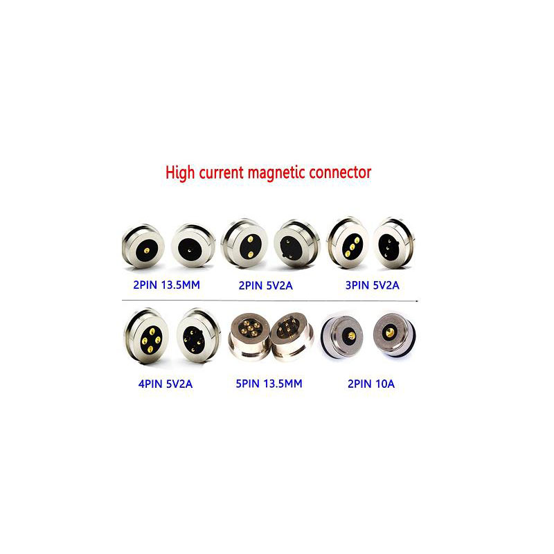 2 pin/3pin/4pin/5pin/6pin Connettore magnetico maschio e femmina pogo pin per LED