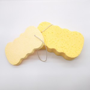 Bagno idratante colore della polpa di legno cotone Forte spugna da bagno di decontaminazione Spugna della polpa di legno della cellulosa