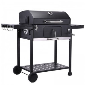 Moderno Commerciale Grande Portatile All\'aperto Charcoal Grill Backyard Party Grill con gli scaffali