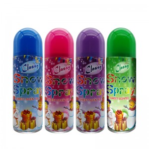 Fabbrica di decorazioni all\'ingrosso decorazione party sprayneve schiuma per celebrazione