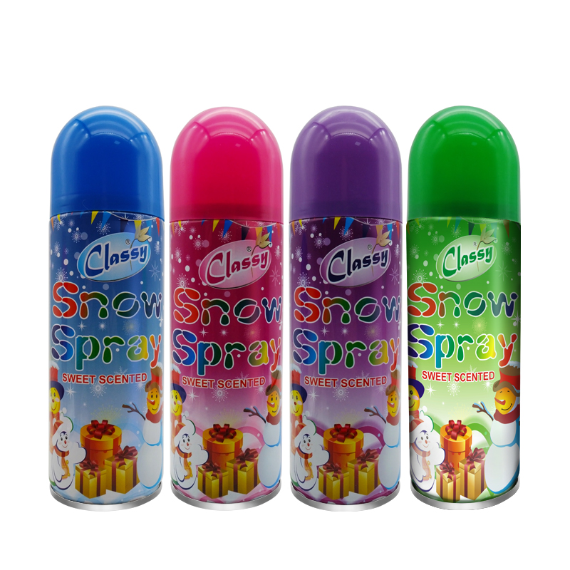 Fabbrica di decorazioni all'ingrosso decorazione party sprayneve schiuma per celebrazione