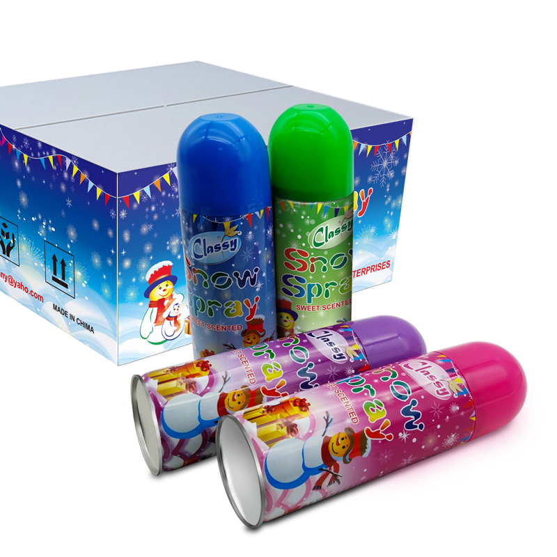 Fabbrica di decorazioni all'ingrosso decorazione party sprayneve schiuma per celebrazione