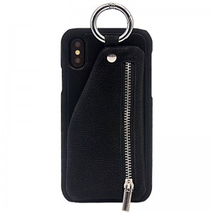 Custodia per protezione del telefono cellulare Apple iPhone 8, custodia per protezione in pelle manuale, borsa per telefoni cellulari di deposito a portafoglio, resistente alla caduta e resistente alle vibrazioni in pelle rossa cellulare