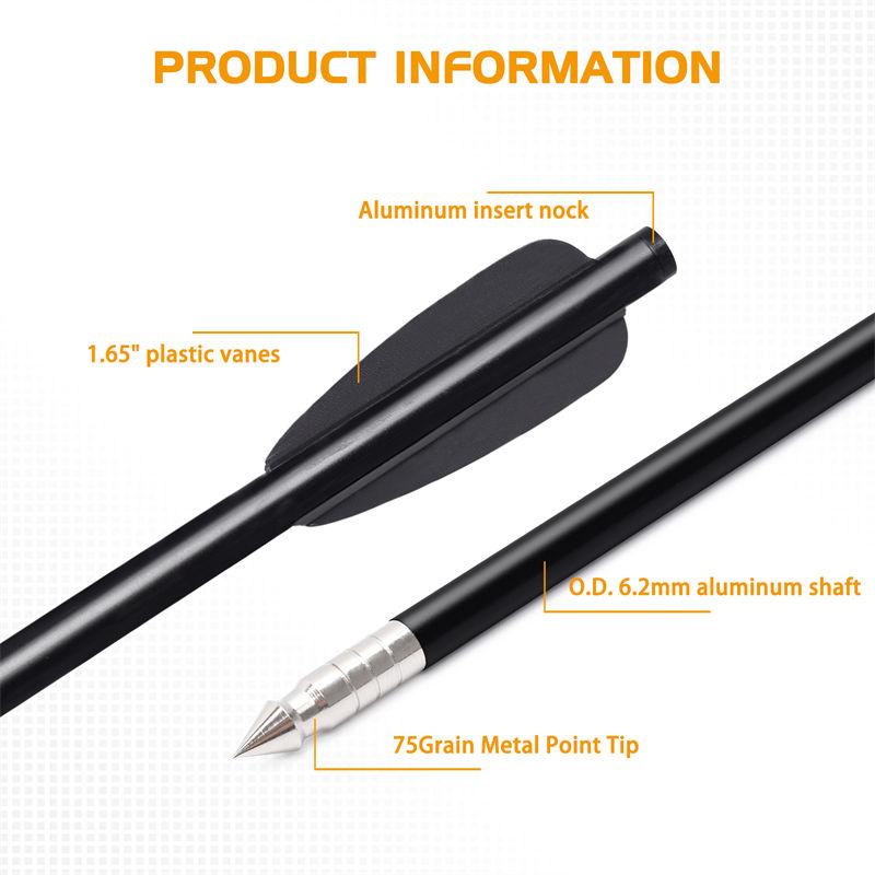 Nuovi bulloni di freccia in alluminio
