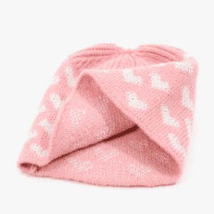 Cappello a maglia jacquard filato riflettente