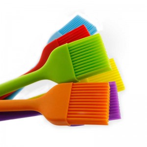Utensili da cucina a vendita calda per utensili per alimenti a barbecue strumenti da forno silicone a olio multicolore spazzola barbecue