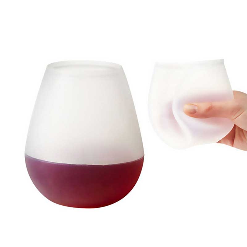 Bicchieri da vino in silicone all'aperto tazze di silicone indistruttibili per il picnic da viaggio