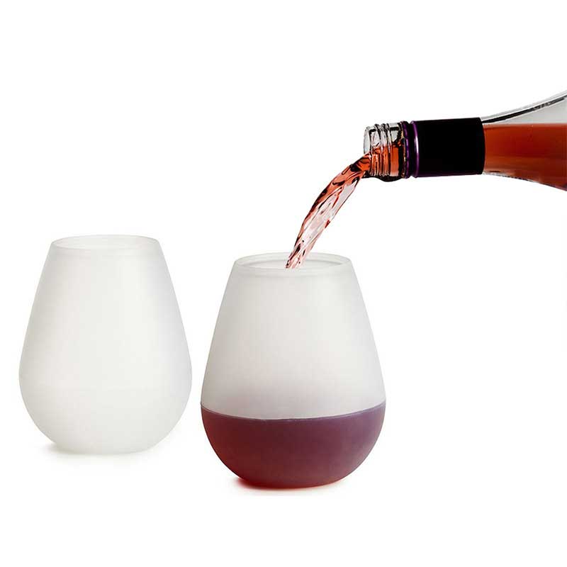 Bicchieri da vino in silicone all'aperto tazze di silicone indistruttibili per il picnic da viaggio