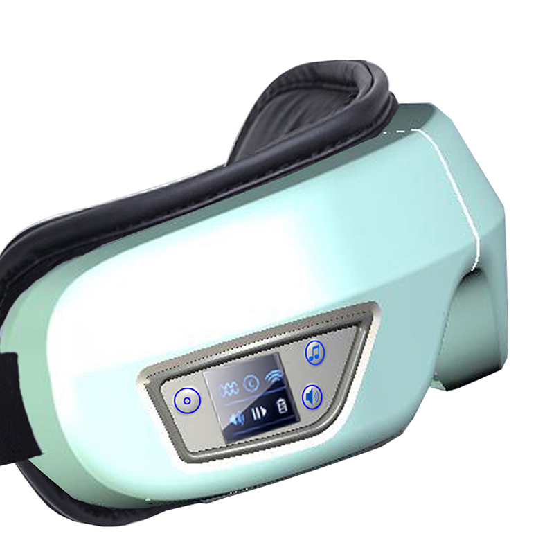 6D MASSAGER ELETTRO ALL'AMERA RISCALDATO ELETTRICO con calore, musica bluetooth vibrazione Massager a occhio riscaldato intelligente, massaggio adattivo del tempio per rilassarsi per gli occhi, migliorare la circolazione degli occhi, ridurre gli occhi asciutti, cerchi scuri, rilassare la tensione oculare