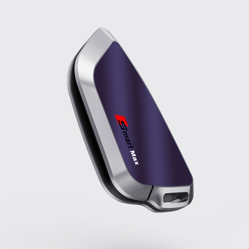 Chiave di auto LCD intelligente, voce di aggiornamento senza chiave, chiave per auto viola blocco automatico&sblocca avviatore di auto remoto, accessori antipasti di sostituzione FOB chiave, display logo del veicolo