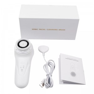 Spazzola di pulizia facciale acustica elettrica Scrubber viso: Scrubber esfoliante elettrico IPX7 Impermeabile Silicone Cleanser di pulizia della pelle USB Ricaricabile Spinning Rotante Rondella Proactive Acne System