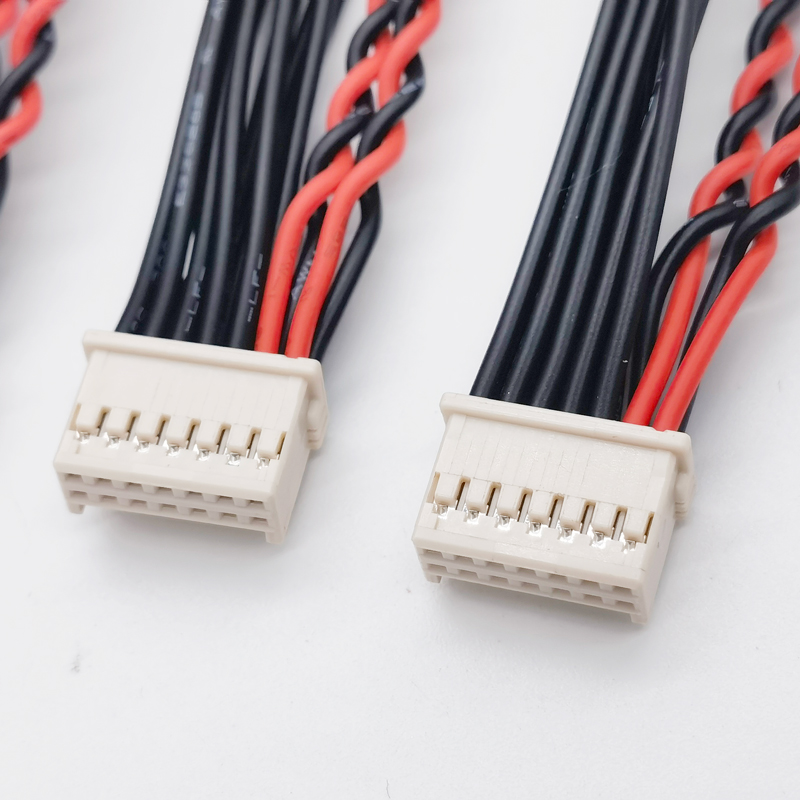 Linea del terminale Molex 501646-1400 Filo del cablaggio a doppia riga 2,0 mm Connettore motore a rulli robot personalizzazione del cavo