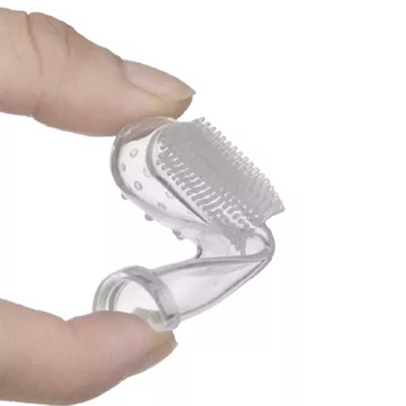Spazzuccio da denti da denti perneonati in silicone setola morbida.