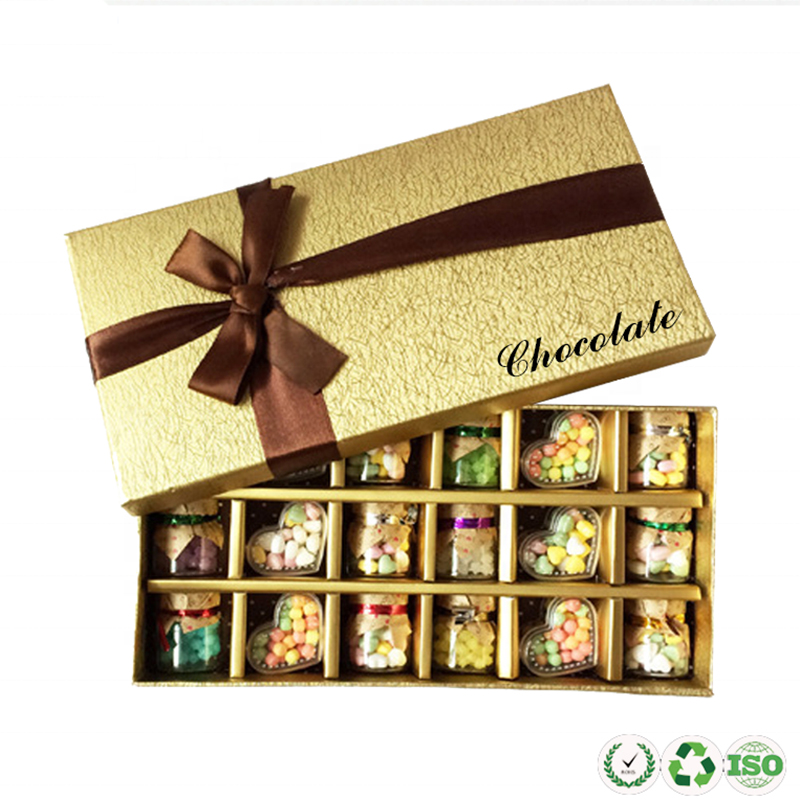 Confezionamento da regalo per caramelle di caramelle al cioccolato personalizzato