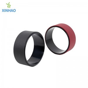 Ruota yoga in PVC all\'ingrosso, adatto alla pratica di asana yoga e allo stretching posteriore