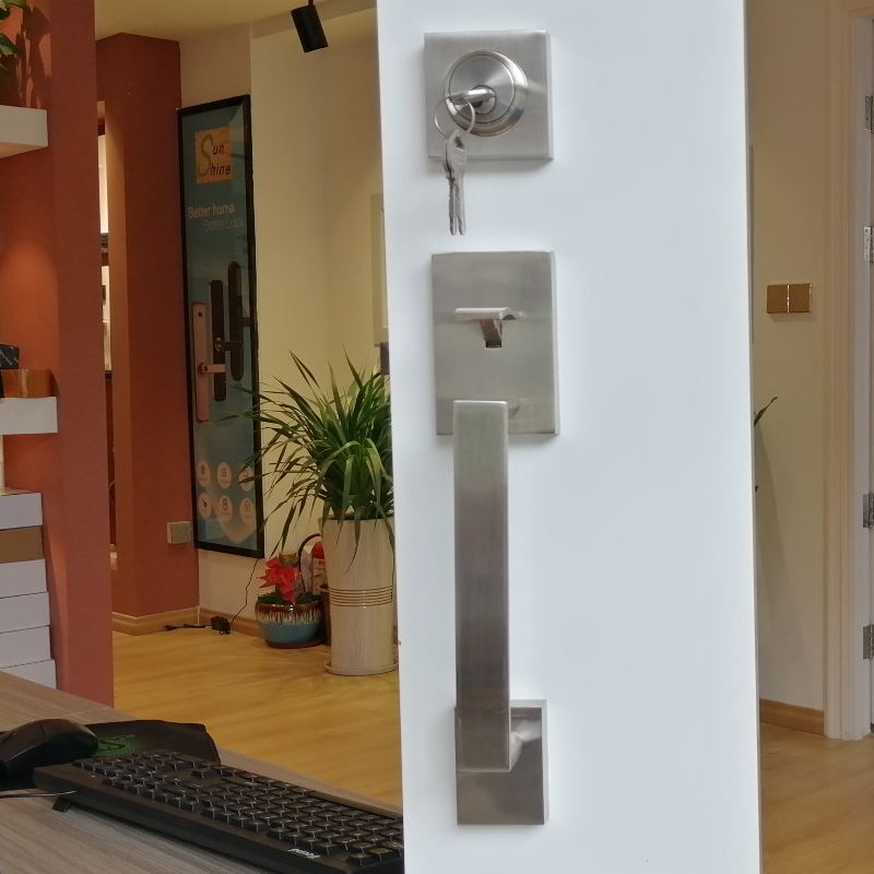 8002 Handset tubolare di ingresso anteriore, blocco di ingresso di sicurezza ad alto grado di alto grado Black