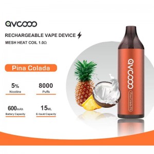 Avcooo Dispositivo di vaporizzazione ricaricabile 8000 sbuffi