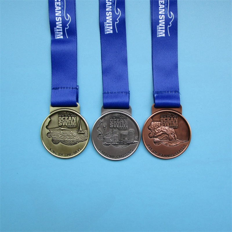 Medaglie sportive produttori di medaglie di rame in argento in oro in metallo