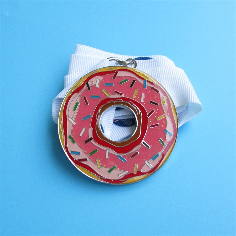Medaglia d'oro in metallo personalizzato Stampa colorato medaglia sportiva virtuale