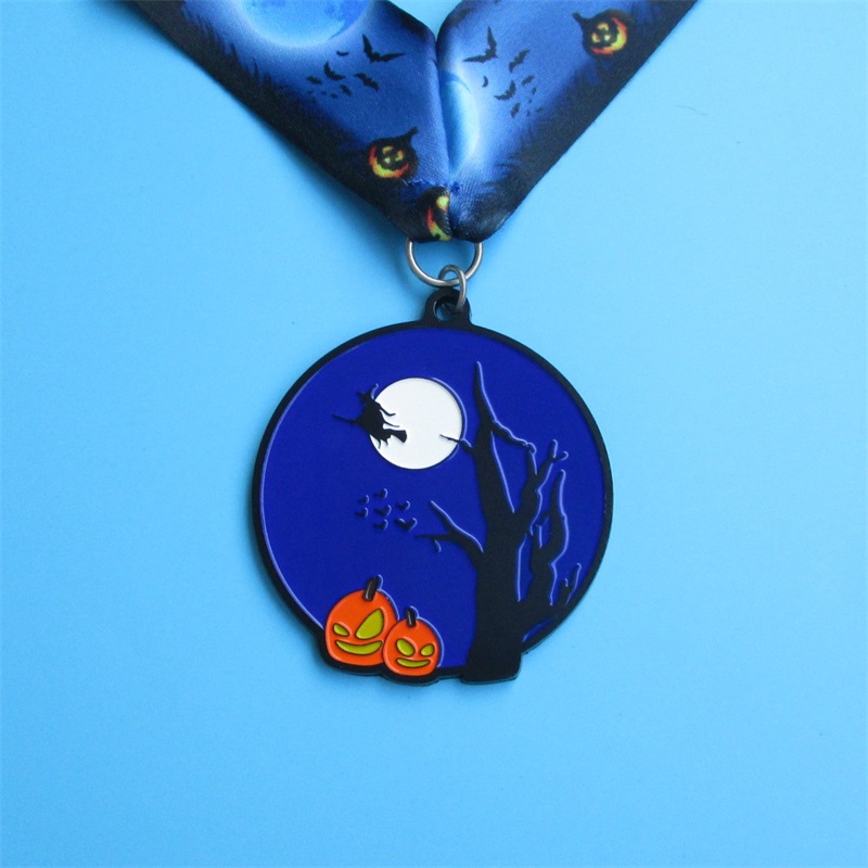 Interessanti medaglie di metallo personalizzate regalo per le vacanze di Halloweennatalizio festival metallico medaglie metalliche