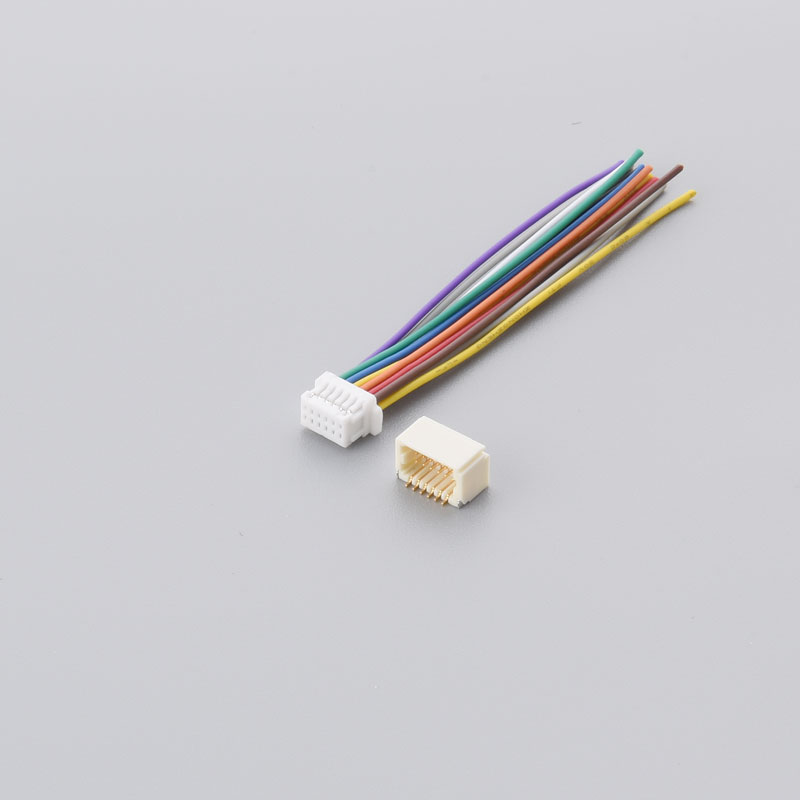 Plug maschile all'ingrosso JST SHD1.0mm Shdr-12V-S-B 2*6p Gruppo a doppia riga di righe Batteria Cablaggio del cavo a rame singolo Custizzazione del cavo in rame singolo