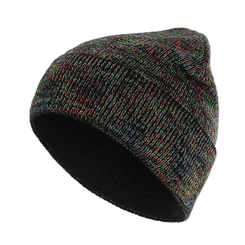 Cappello a maglia riflettente arcobaleno