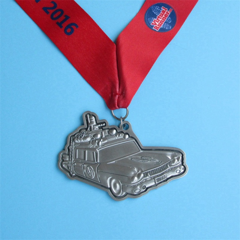 Virtual Run Medal Design dell'auto Design 3D Metal Gold Medal Sports Medal personalizzato