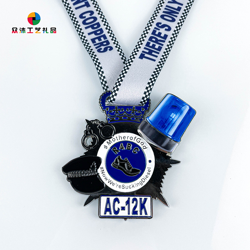 Design unico Design Logo personalizzato Led Medallion Metal Metal 3D Medagle per souvenir