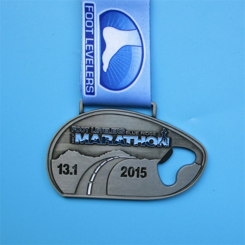 Medaglie ciclistiche di collana personalizzata medaglie metalliche antiche placcate