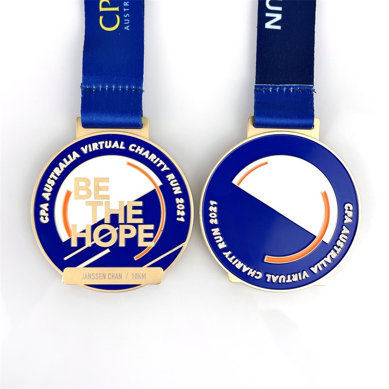 Medaglia commemorativa in lega 3D intagliatura in lega di zinco