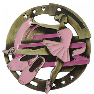 Pallavolo da calcio personalizzato che esegue la medaglia sportiva antica maratona placcata in metallo