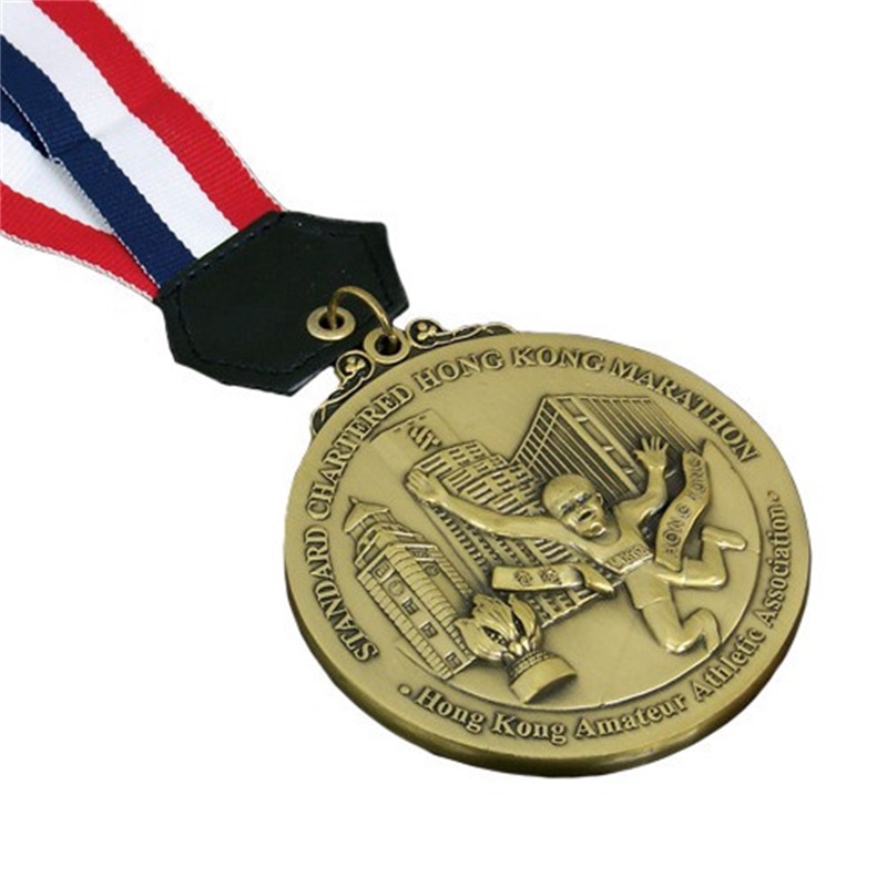 Progetta di medaglie da corsa personalizzata professionale La tua medaglie in metallo 3D Gold Award