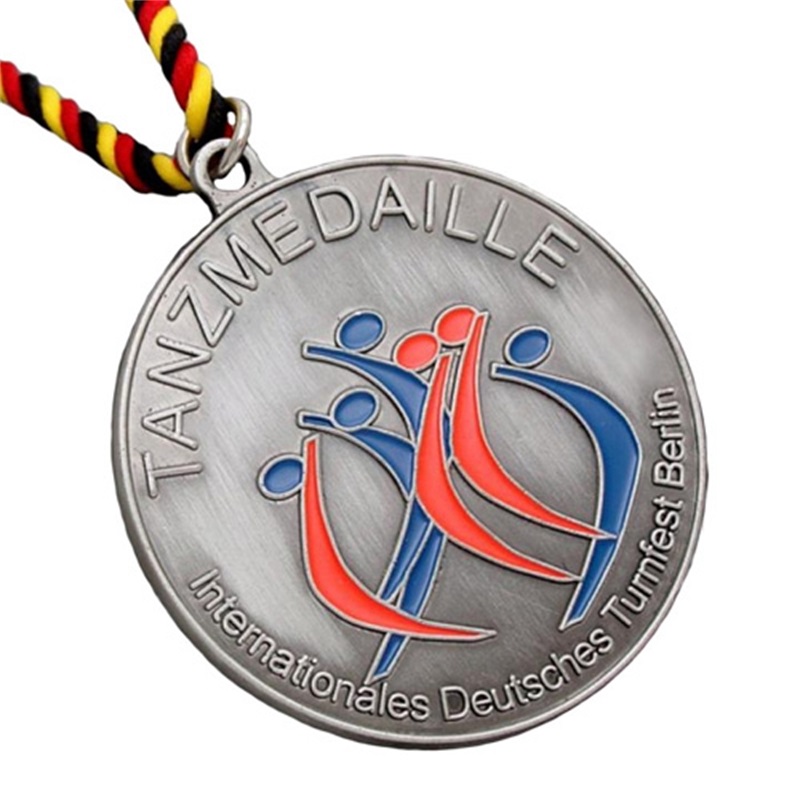 Medaglia d'argento antichinuovi premi maratona medaglie sportive enastri