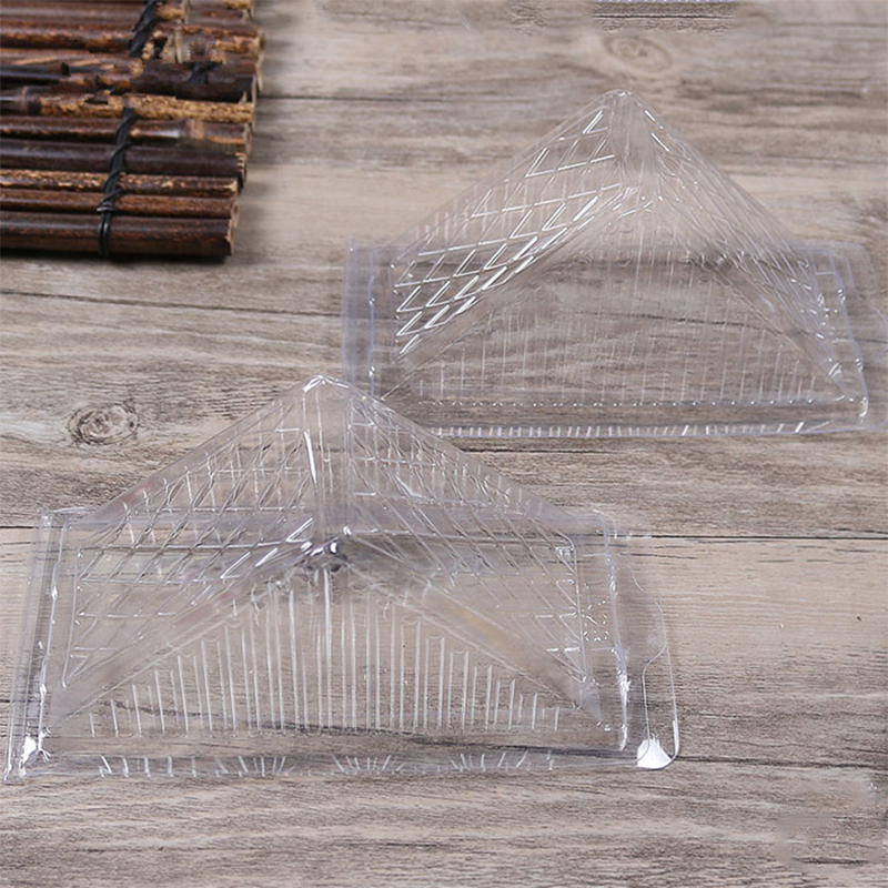 Clear Triangle Box Packaging in plastica all'ingrosso Etichetta personalizzata Bellissimo sandwich e torta \\ 's logo animale domestico, PLA