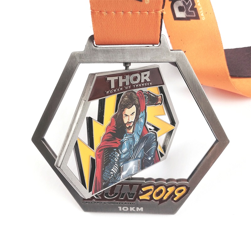 Taglia le medaglie in lega di zinco medaglie personalizzate Design Super Hero Awards Gold Medal