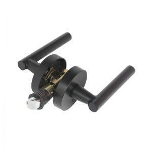 Leva della maniglia della portanera R7506 con moderno design rotondo sottile contemporaneo per camera da letto o privacy del bagno, serratura senza chiave