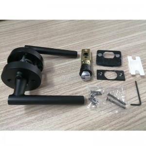 Leva della maniglia della portanera R7506 con moderno design rotondo sottile contemporaneo per camera da letto o privacy del bagno, serratura senza chiave