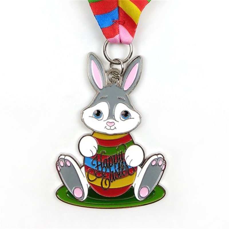 Design per il coniglietto di Pasqua&medaglie di uova di Pasqua medaglie di metallo 3d