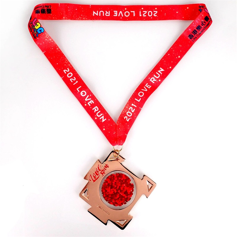 Design esclusivo medaglie in metallo fuso con medaglie di plastica in PVC anastro