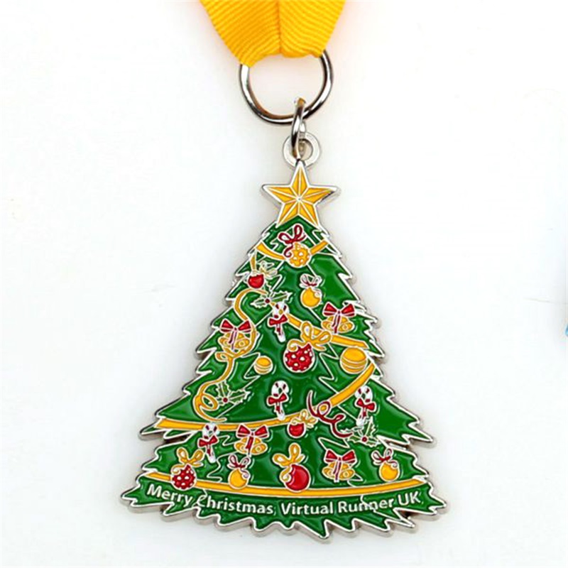 Premi di medaglia personalizzati per le medaglie d'argento e bronzo d'oro di Natale
