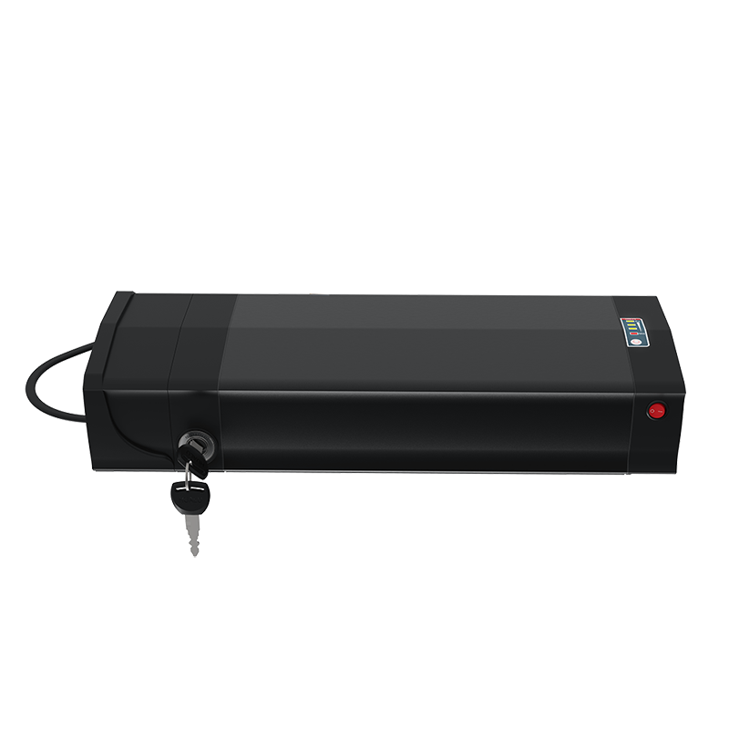 Batteria ebike di litio a portata posteriore BMS ricaricabile 18650 batteria 36 V 48V 52V 10Ah 20Ah per bicicletta elettrica