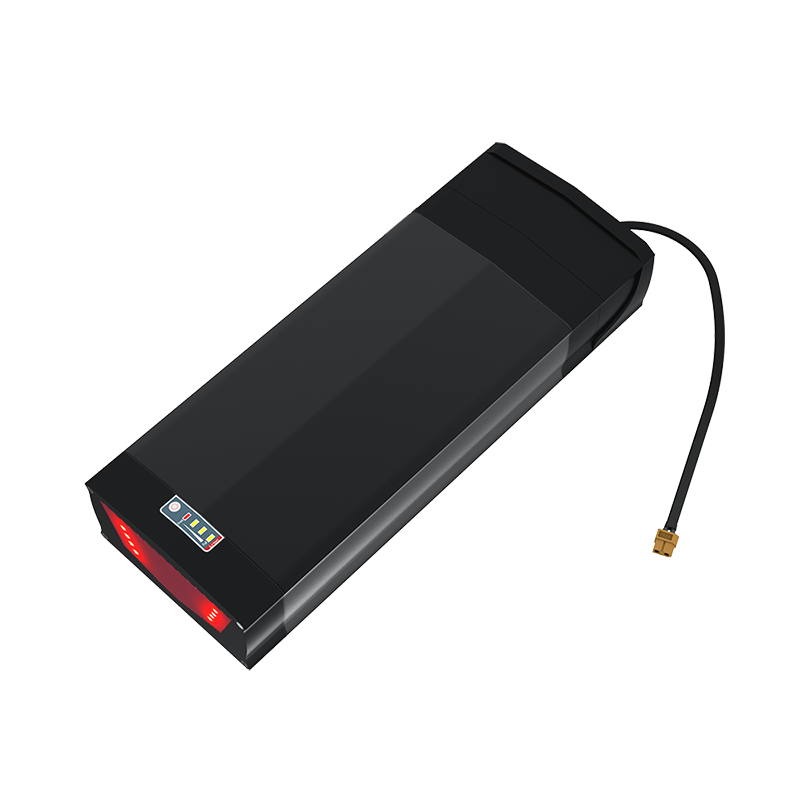 Batteria ebike di litio a portata posteriore BMS ricaricabile 18650 batteria 36 V 48V 52V 10Ah 20Ah per bicicletta elettrica