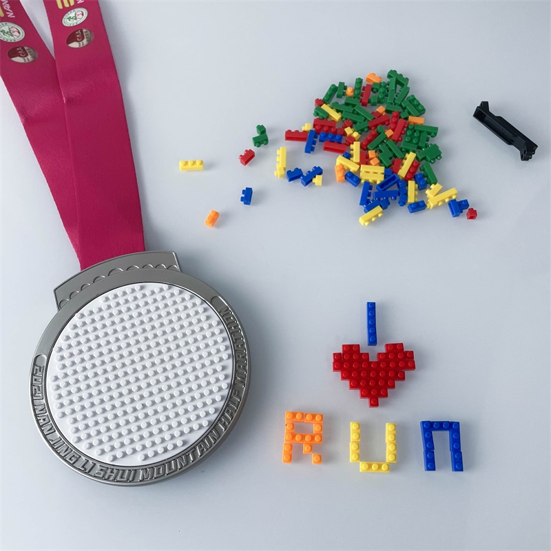 Divertente medaglia lego medaglie enastri pernuotare ginnastica da pallavolo