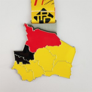 Laser il tuo logo 3D Metal Award ODM Gold Silver e Bronze Medals Regalo