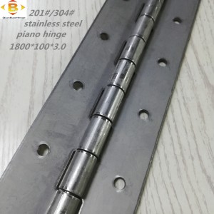 cerniera lunga personalizzata 201#304#spessore 3.0 acciaio inossidabile cerniera a filo a fila continua cabina per pianoforte
