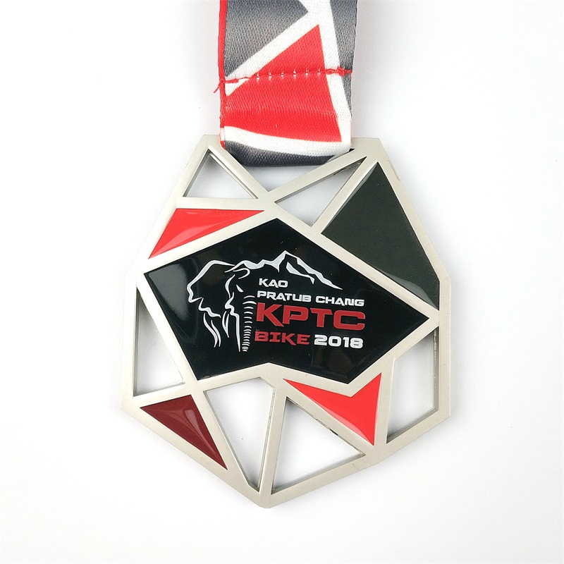 Premio medaglie da trofeo personalizzato Metal Blue Enamel Medaglia religiosa
