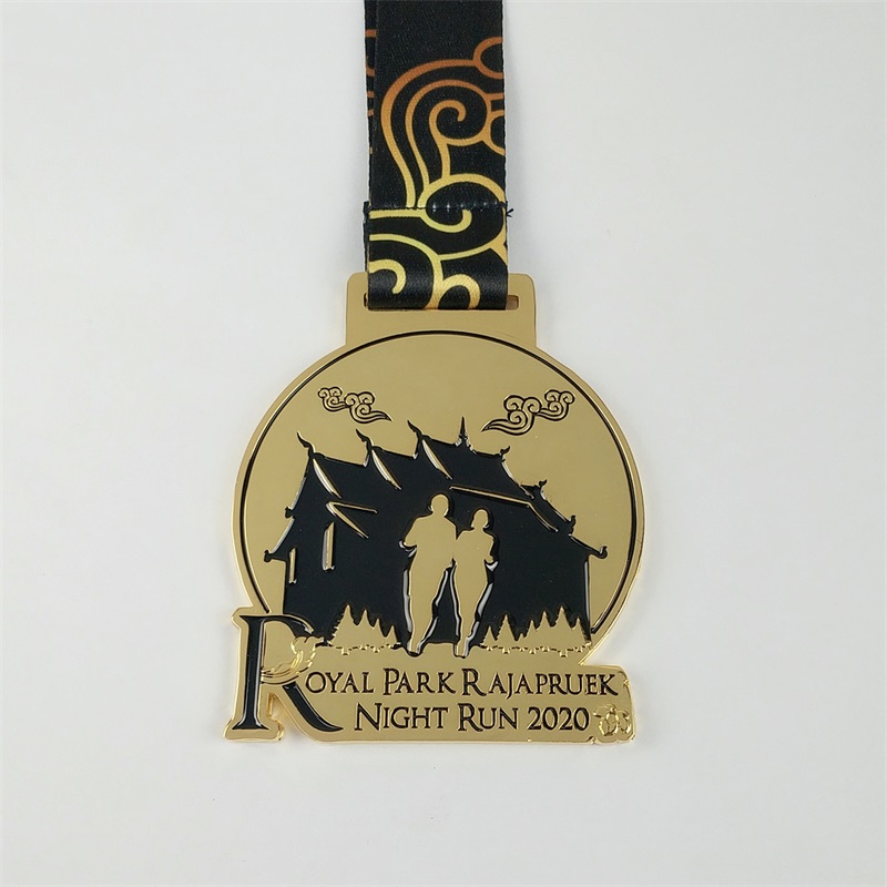 Medaglia di campione di campionato 3d Gold Metal Award Marathon Running Sport Medal