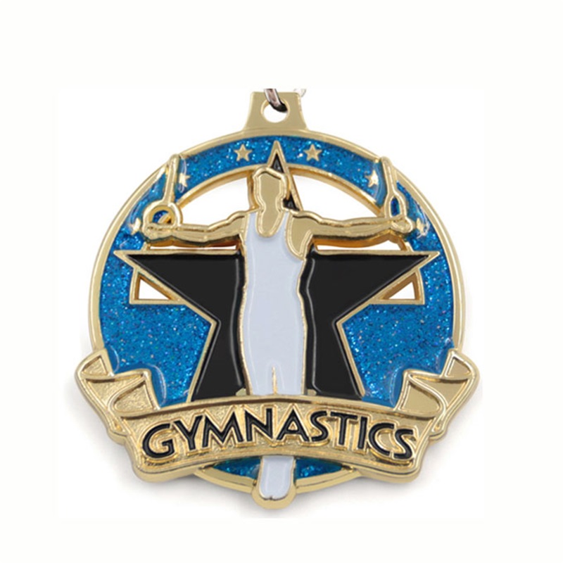 Medaglia di ginnastica per medaglie di smalto 3D Colore Regalo medaglie