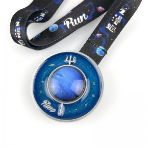 Color 3D smalto in oro cuoio medaglie stagallo staganio da corsa di medaglie da corsa